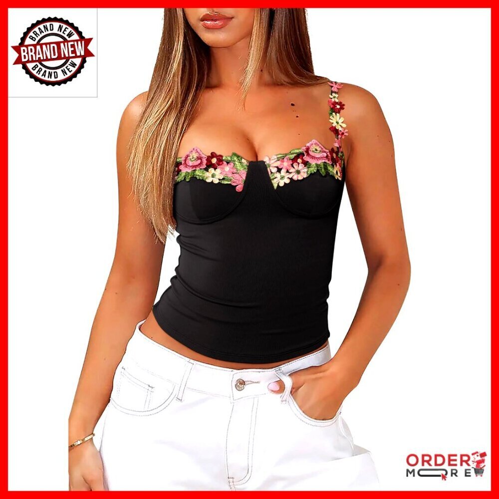 Sexy Corset Top Spaghetti Strap Y2K Chic Adjustable Straps Date Night Outfit